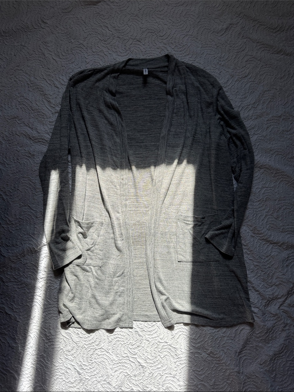 Open-Front Women's Cardigan in Heather Gray
